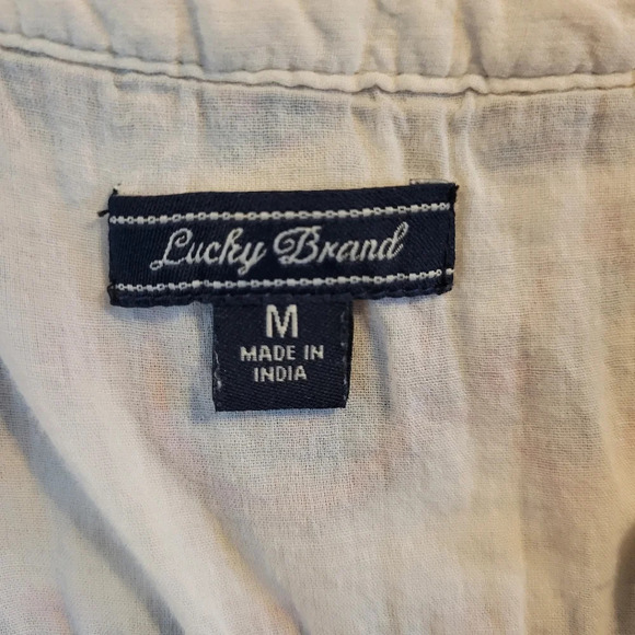 Lucky Brand Boho Printed Button Front Tank Top - Picture 7 of 8